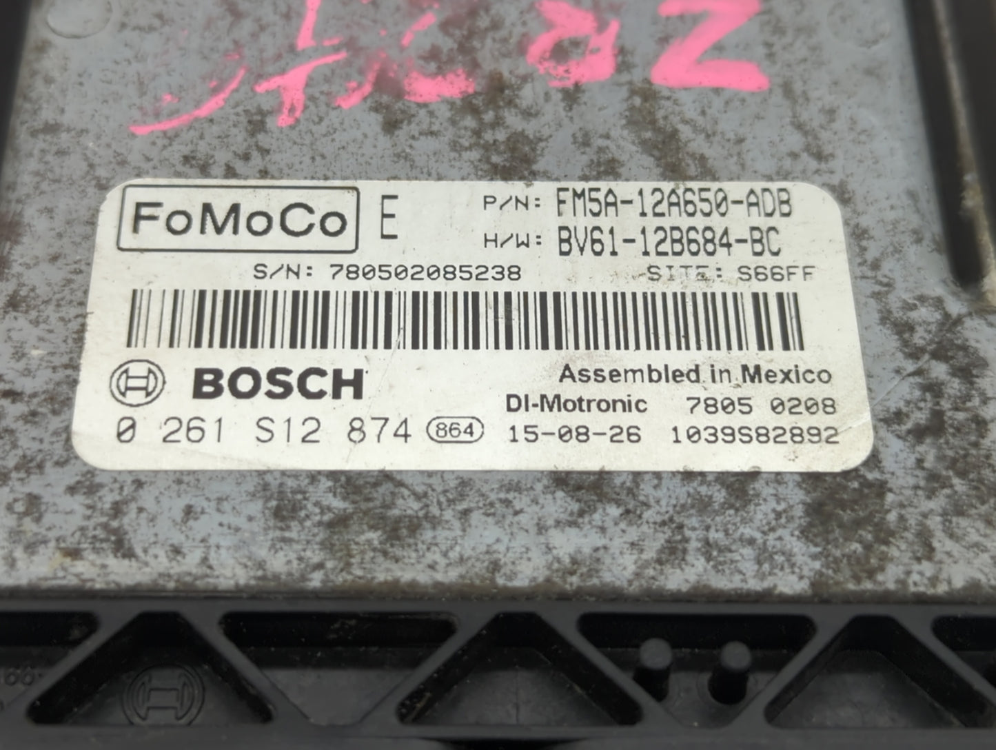 2014-2016 Ford Focus PCM Engine Control Computer ECU ECM PCU OEM P/N:FM5A-12A650-ADB BV61-12B684-BC Fits Fits 2014 2015 2016