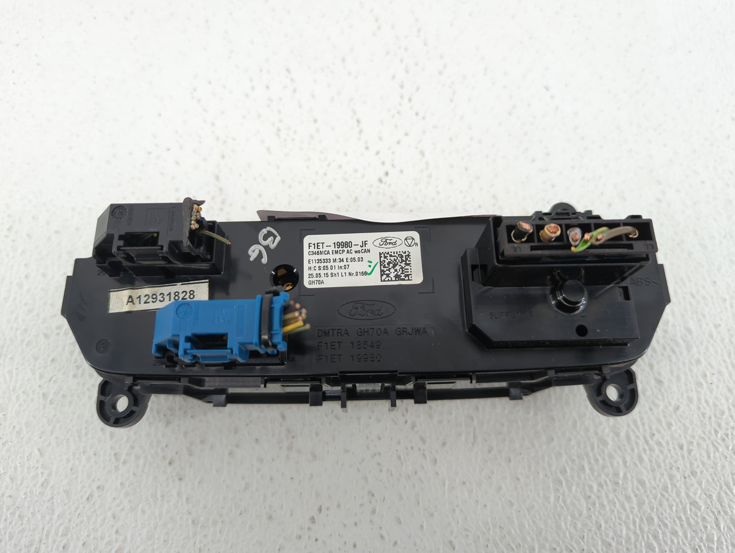 2015-2018 Ford Focus Climate Control Module Temperature AC/Heater Replacement P/N:F1ET-19980-JF Fits Fits 2015 2016 2017 201