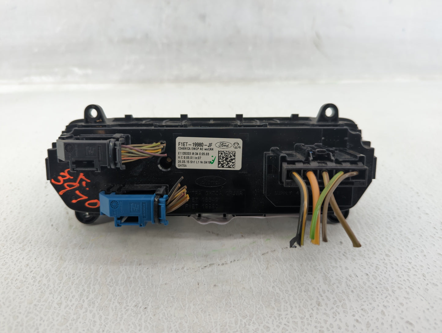 2015-2018 Ford Focus Climate Control Module Temperature AC/Heater Replacement P/N:F1ET-19980-JF Fits Fits 2015 2016 2017 201