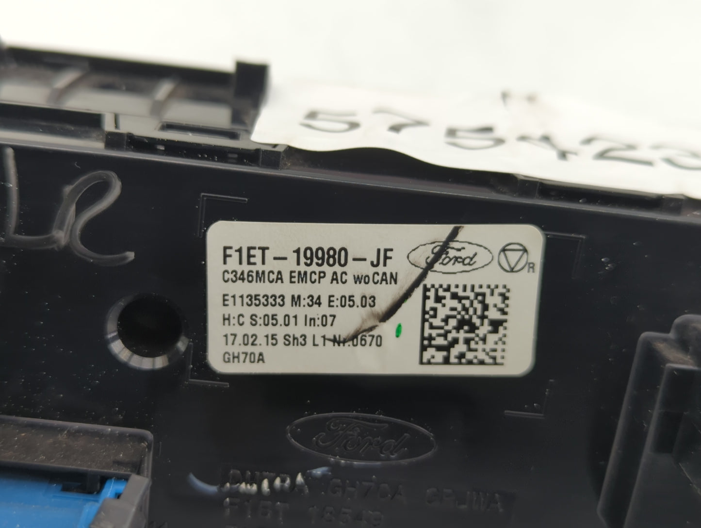 2015-2018 Ford Focus Climate Control Module Temperature AC/Heater Replacement P/N:F1ET-19980-JF Fits Fits 2015 2016 2017 201