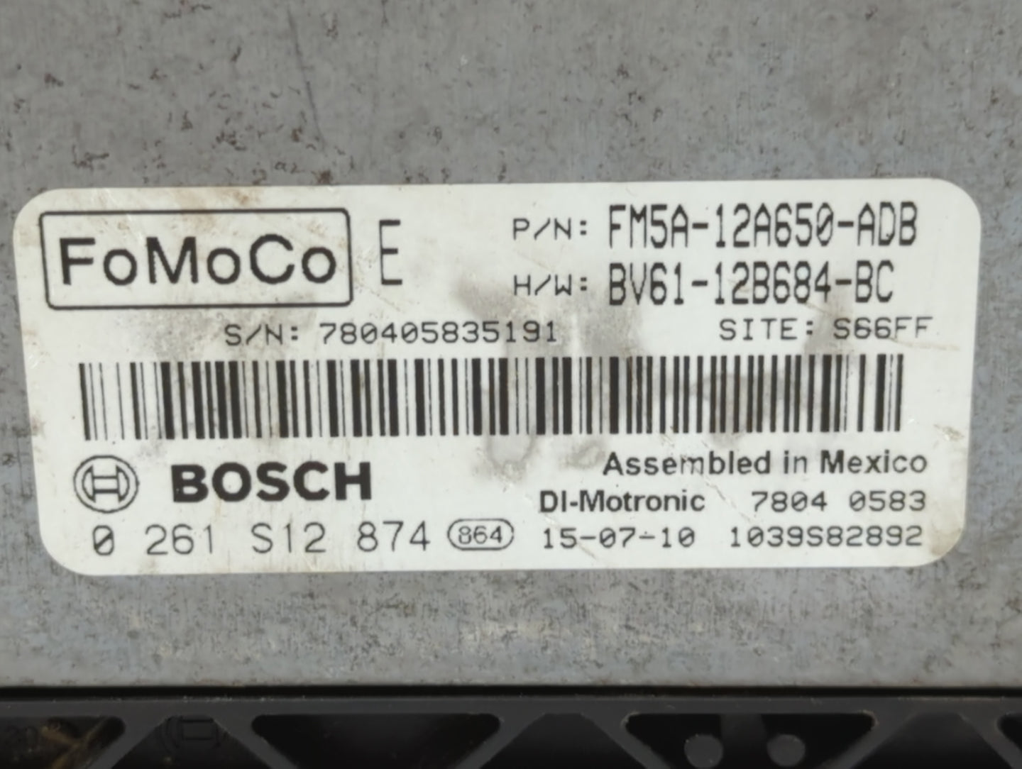 2013-2018 Ford Focus PCM Engine Control Computer ECU ECM PCU OEM P/N:BV61-12B684-BC FM5A-12A650-ADB Fits OEM Used Auto Parts