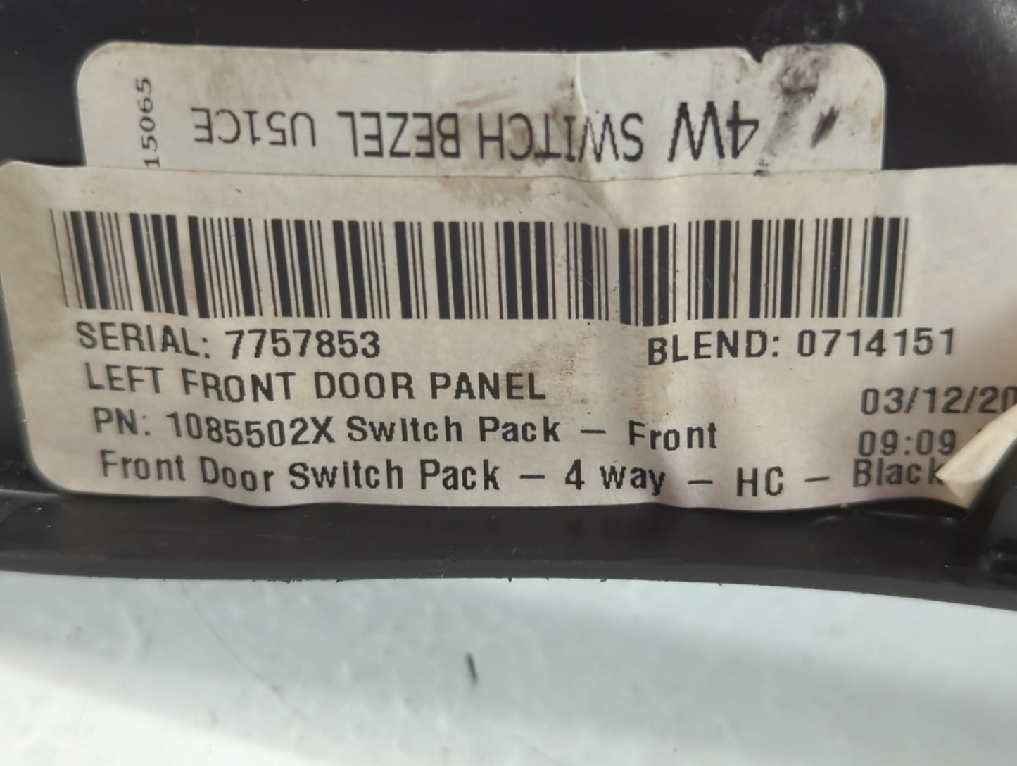 2015 Ford Focus Master Power Window Switch Replacement Driver Side Left P/N:1085502X Fits OEM Used Auto Parts - Oemusedautop