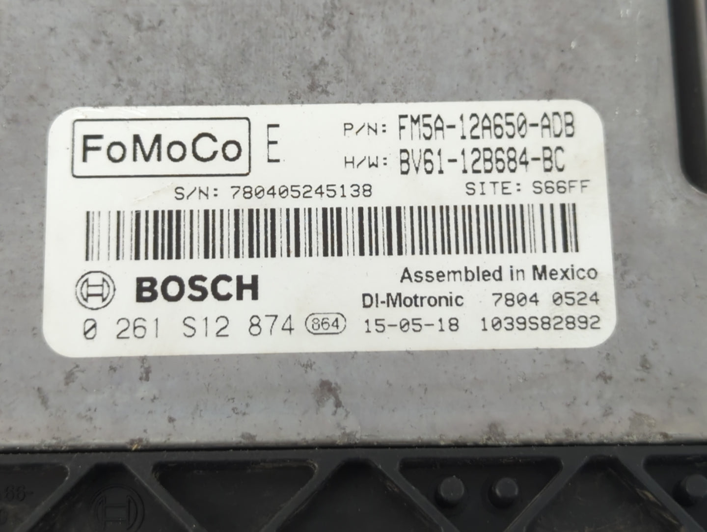 2013-2018 Ford Focus PCM Engine Control Computer ECU ECM PCU OEM P/N:BV61-12B684-BC RMBV61-12A650-BC Fits OEM Used Auto Part