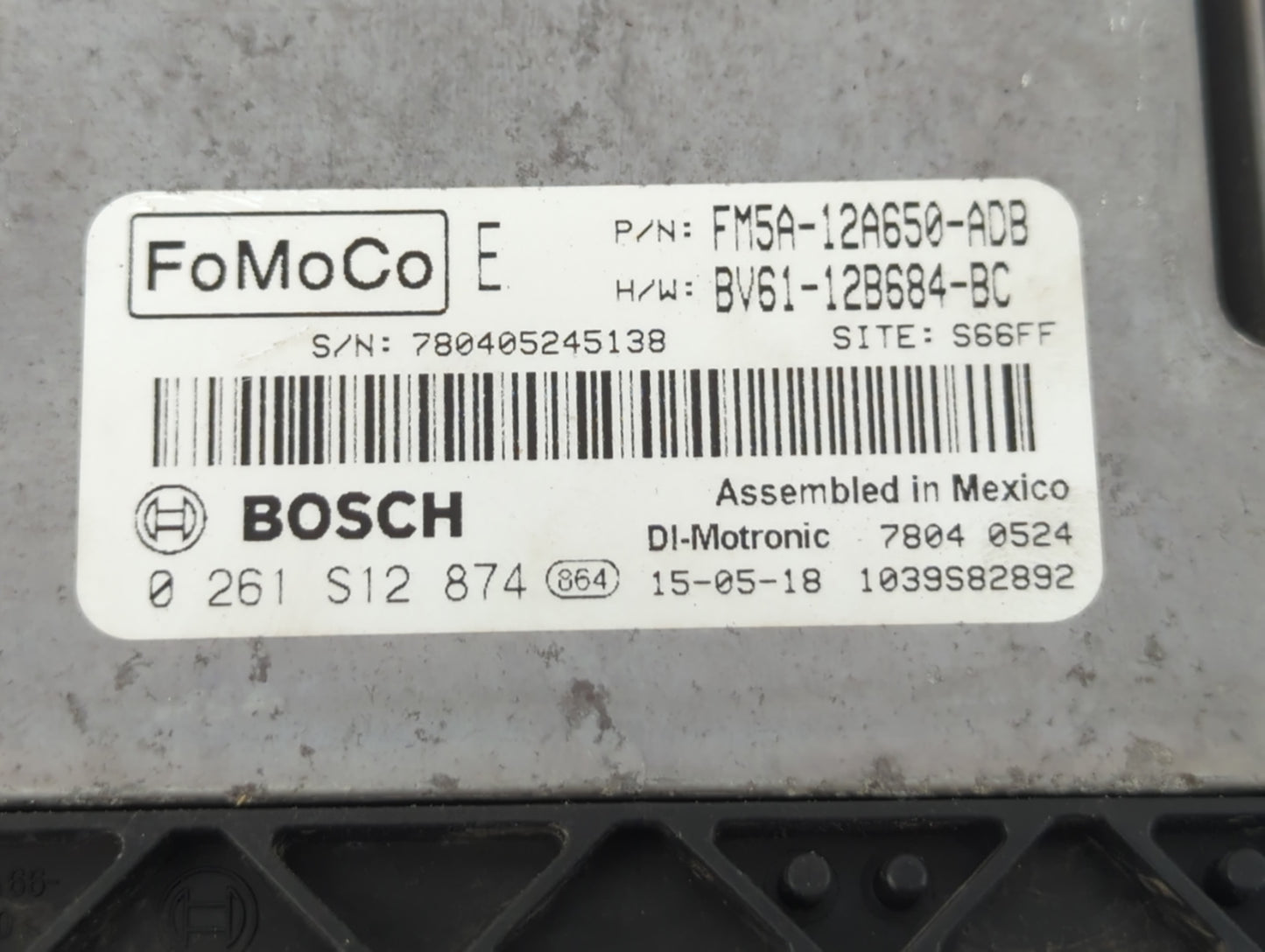 2013-2018 Ford Focus PCM Engine Control Computer ECU ECM PCU OEM P/N:BV61-12B684-BC RMBV61-12A650-BC Fits OEM Used Auto Part