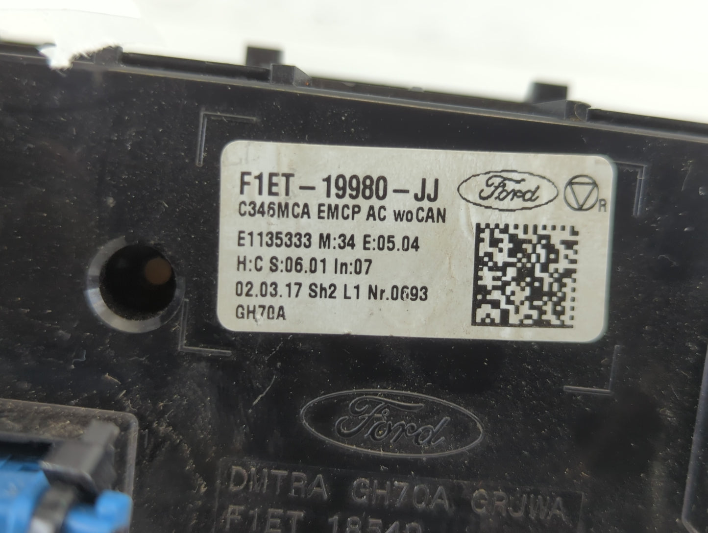 2015-2018 Ford Focus Climate Control Module Temperature AC/Heater Replacement P/N:F1ET-19980-JJ Fits Fits 2015 2016 2017 201
