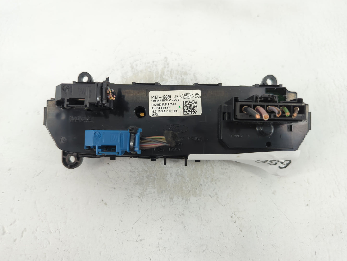 2015-2018 Ford Focus Climate Control Module Temperature AC/Heater Replacement P/N:F1ET-19980-JF Fits Fits 2015 2016 2017 201