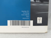 2015 Ford Focus Owners Manual Book Guide P/N:FMJ19A321 AA OEM Used Auto Parts - Oemusedautoparts1.com
