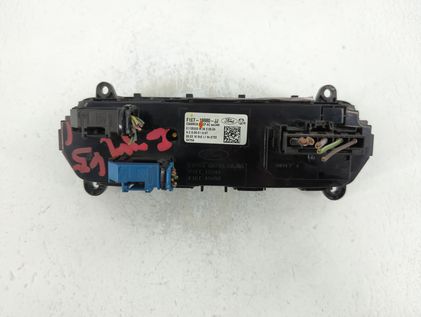 2015-2018 Ford Focus Climate Control Module Temperature AC/Heater Replacement P/N:F1ET-19980-JJ Fits Fits 2015 2016 2017 201