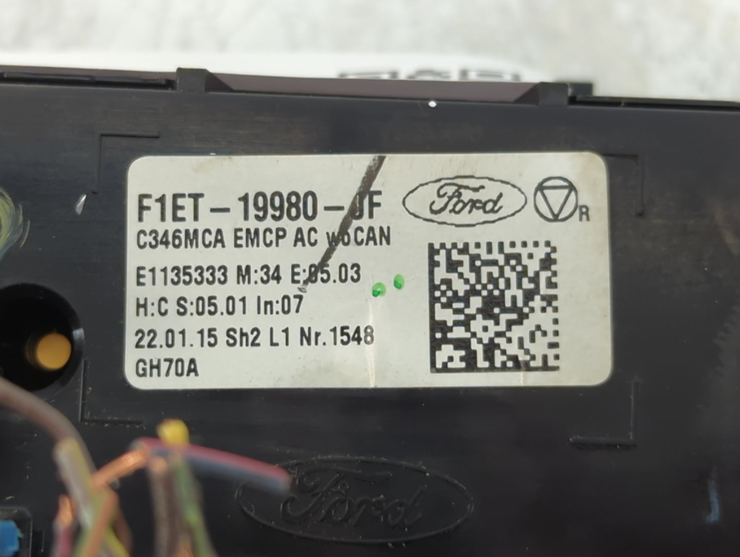 2015-2018 Ford Focus Climate Control Module Temperature AC/Heater Replacement P/N:F1ET-19980-JF Fits Fits 2015 2016 2017 201