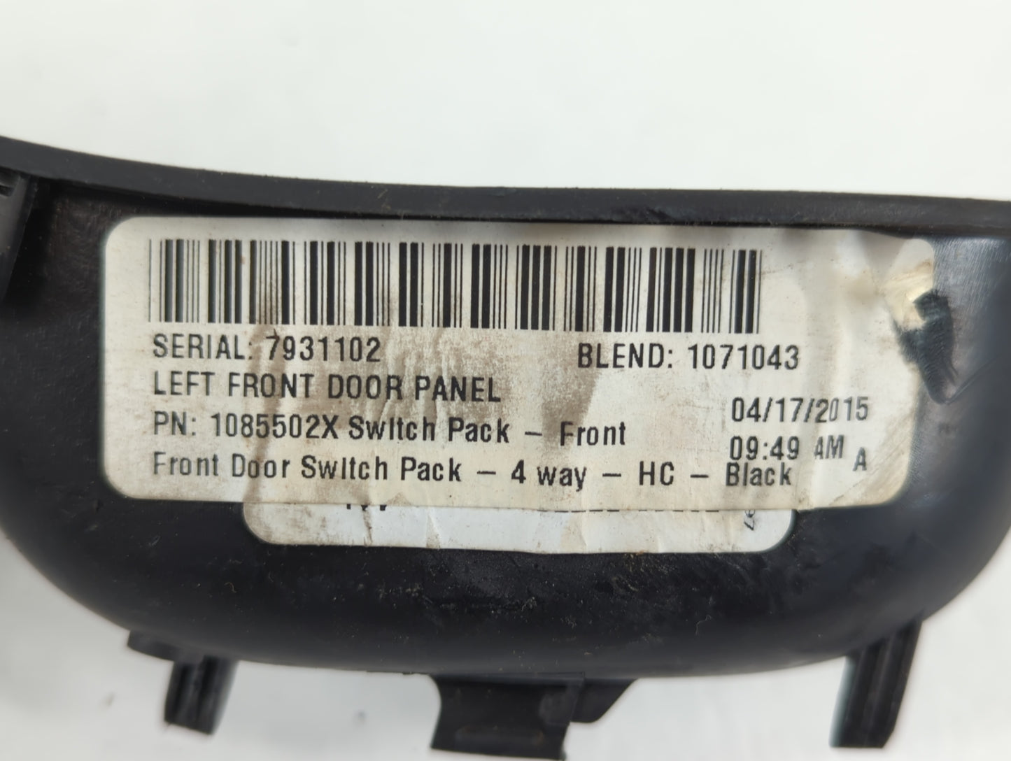 2012-2018 Ford Focus Master Power Window Switch Replacement Driver Side Left P/N:1085502X Fits OEM Used Auto Parts - Oemused