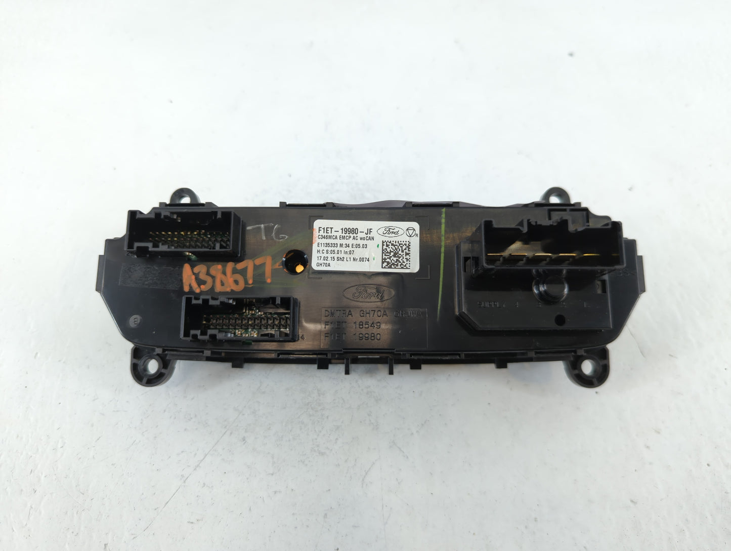 2015-2018 Ford Focus Climate Control Module Temperature AC/Heater Replacement P/N:F1ET-19980-JF Fits Fits 2015 2016 2017 201