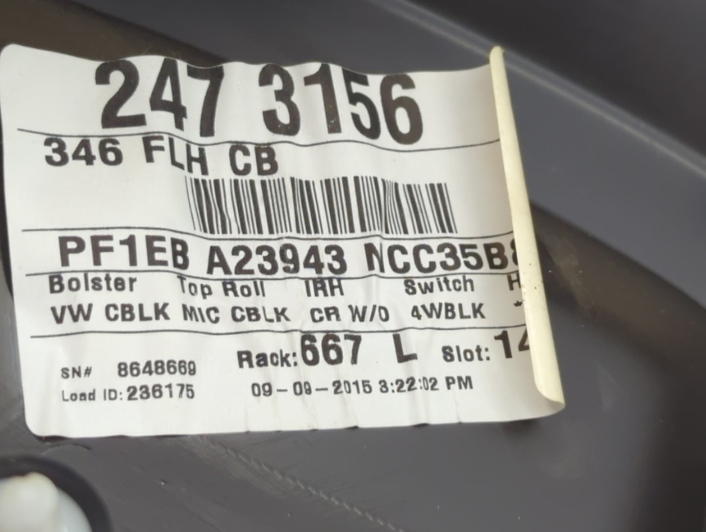 2015 Ford Focus Front Right Passenger Interior Door Panel Trim - Oemusedautoparts1.com