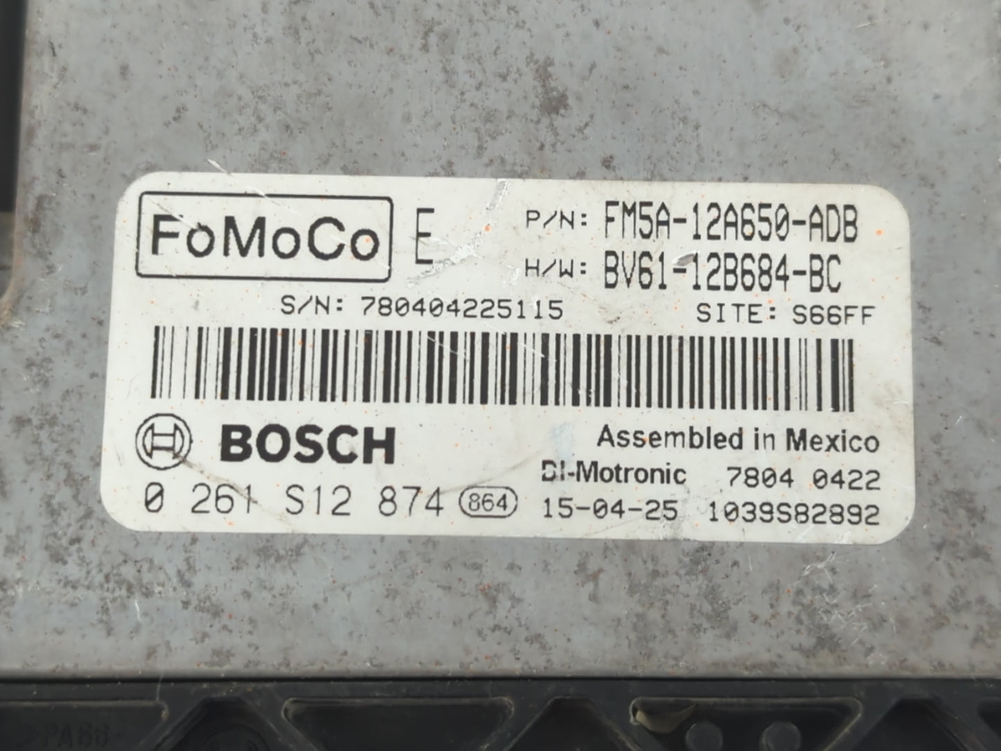 2014-2016 Ford Focus PCM Engine Control Computer ECU ECM PCU OEM P/N:FM5A-12A650-ADB 1685 P24292 Fits Fits 2014 2015 2016 OE