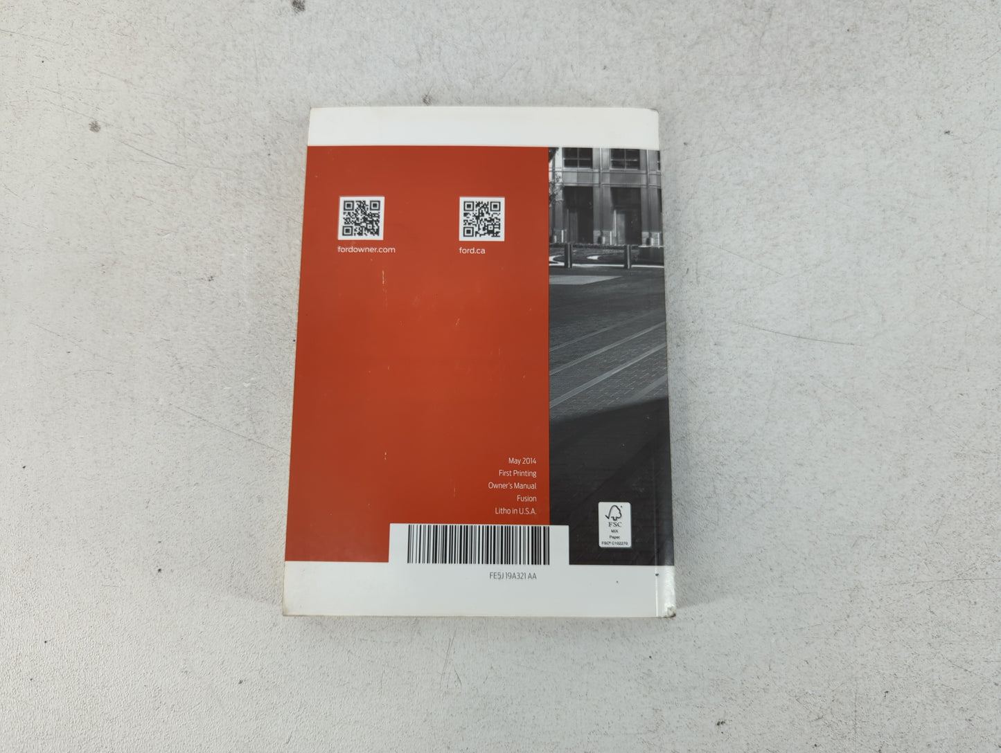 2015 Ford Fusion Owners Manual Book Guide P/N:FE5J 19A321 AA OEM Used Auto Parts - Oemusedautoparts1.com