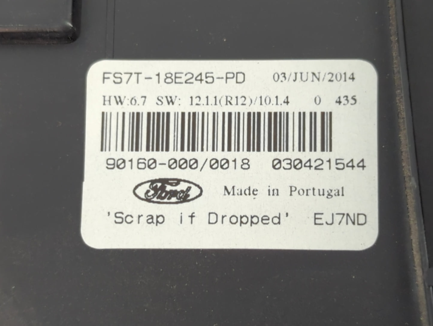 2015 Ford Fusion Radio AM FM Cd Player Receiver Replacement P/N:FS7T-18E245-PD Fits OEM Used Auto Parts - Oemusedautoparts1.
