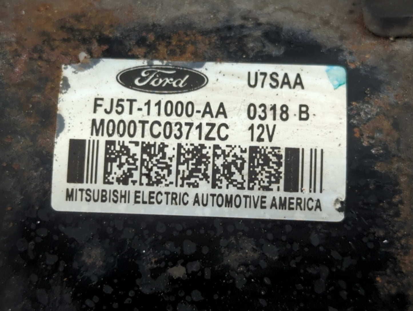 2013-2020 Ford Fusion Car Starter Motor Solenoid OEM P/N:BB5T-11000-BA FJ5T-11000-AA Fits OEM Used Auto Parts - Oemusedautop