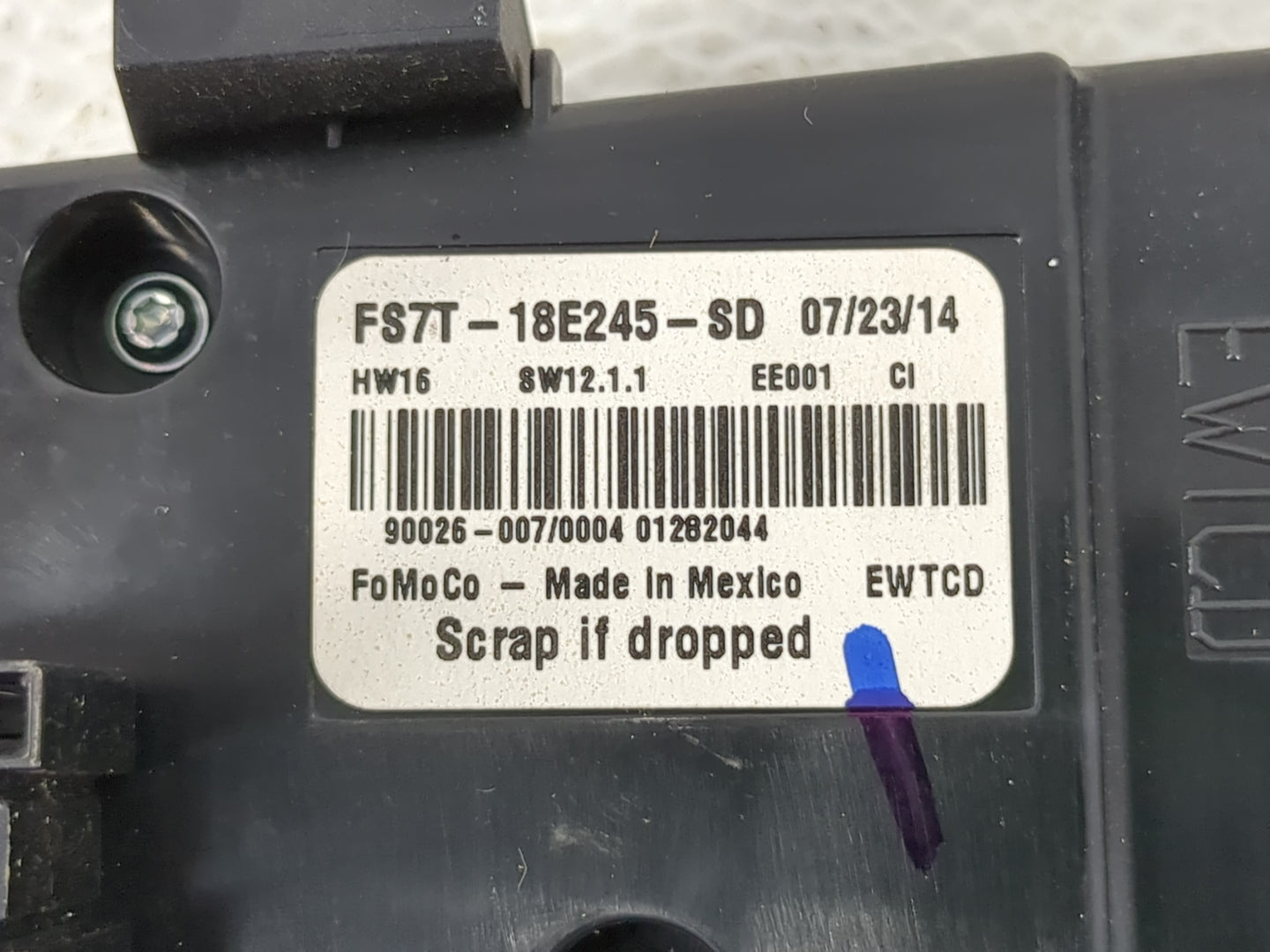 2015 Ford Fusion Radio AM FM Cd Player Receiver Replacement P/N:FS7T-18E245-SD Fits OEM Used Auto Parts - Oemusedautoparts1.