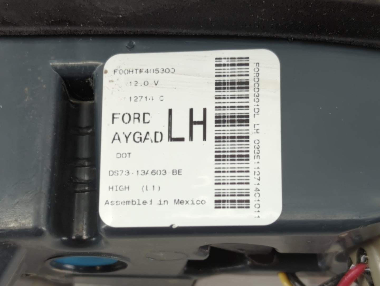2013-2016 Ford Fusion Tail Light Assembly Driver Left OEM P/N:F00HTF405200 Fits Fits 2013 2014 2015 2016 OEM Used Auto Parts