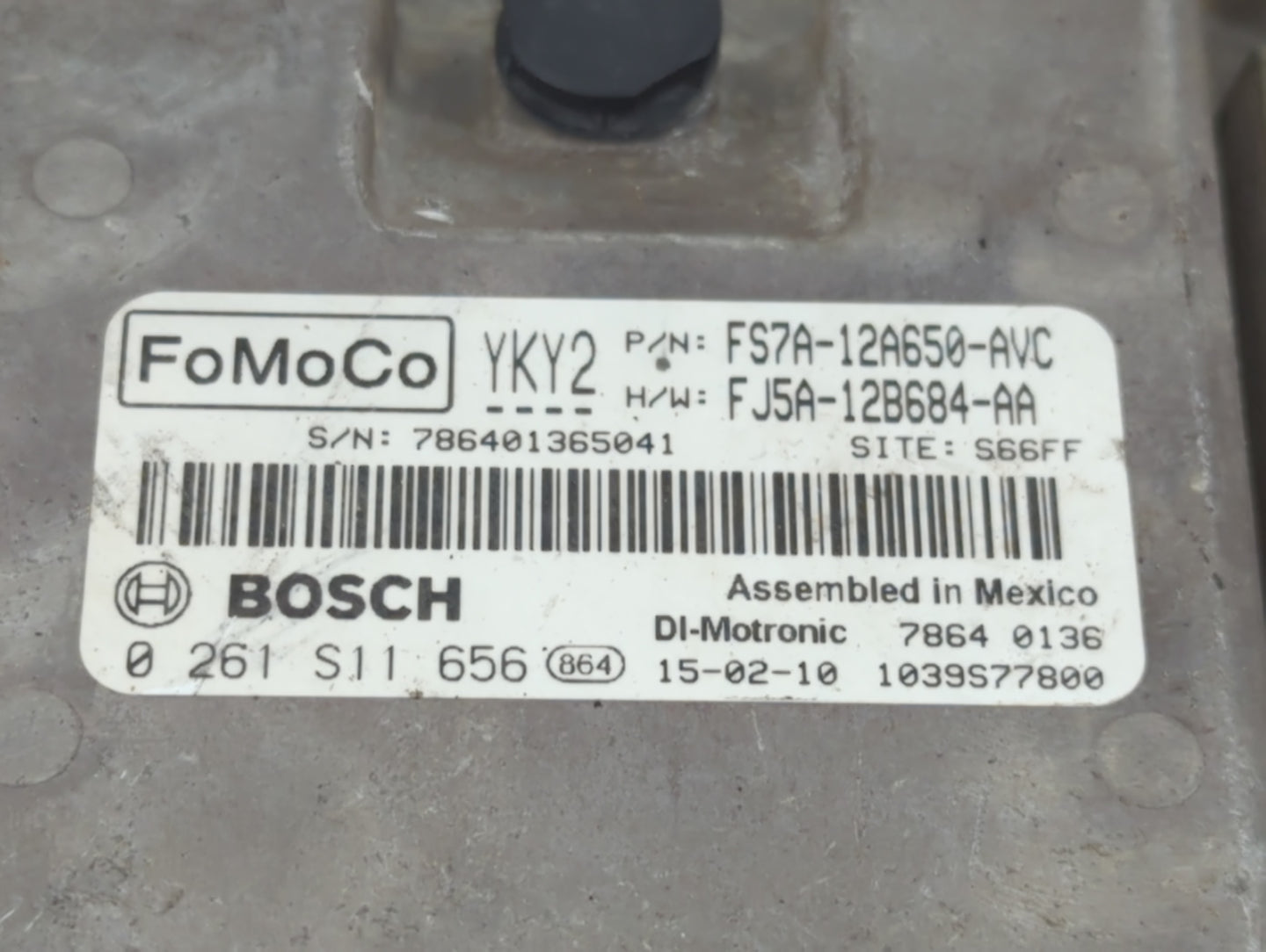 2015 Ford Fusion PCM Engine Control Computer ECU ECM PCU OEM P/N:FJ5A-12B684-AA FS7A-12A650-AVC Fits OEM Used Auto Parts - O