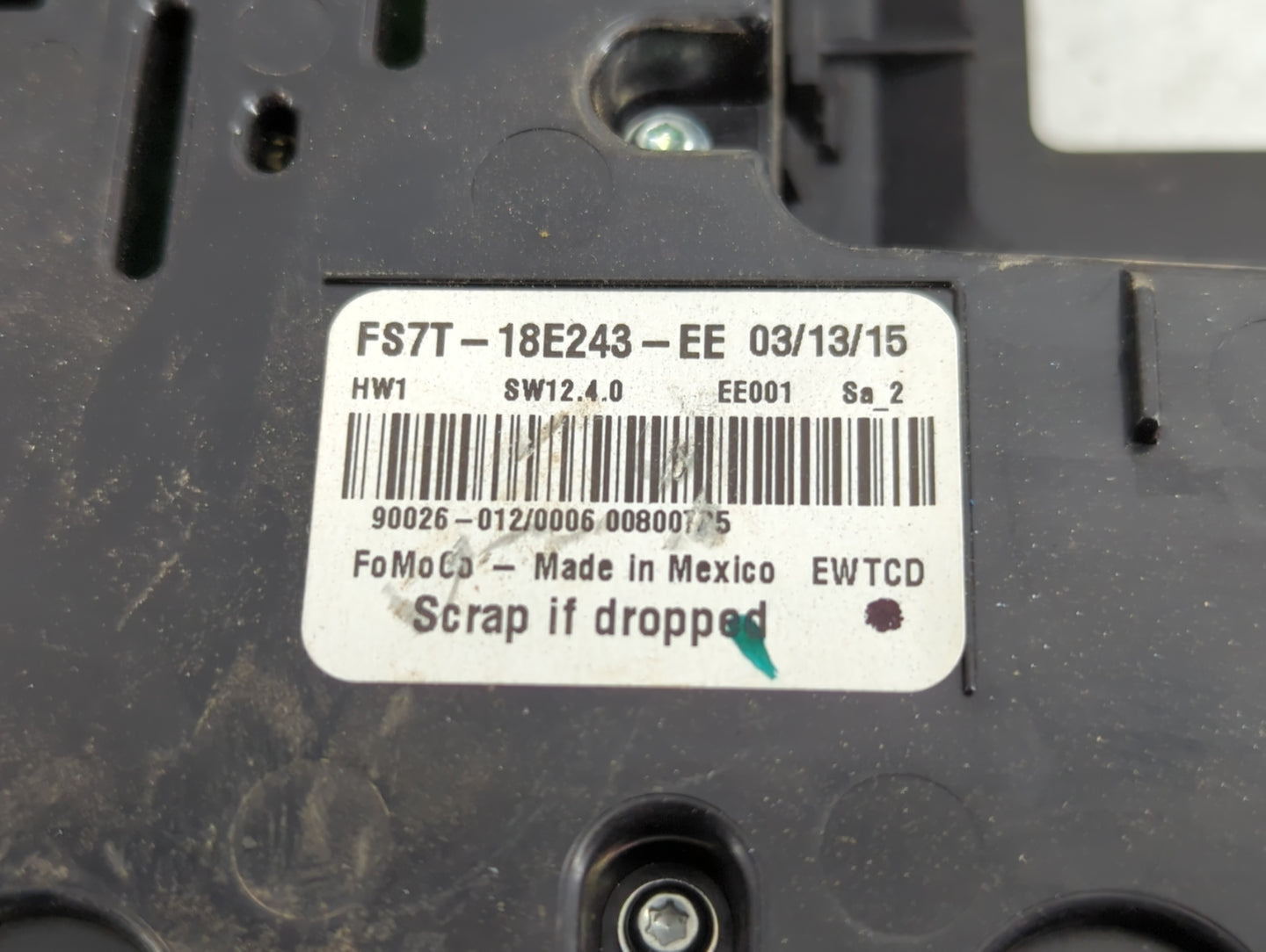 2015-2015 Ford Fusion Radio Control Panel - Oemusedautoparts1.com