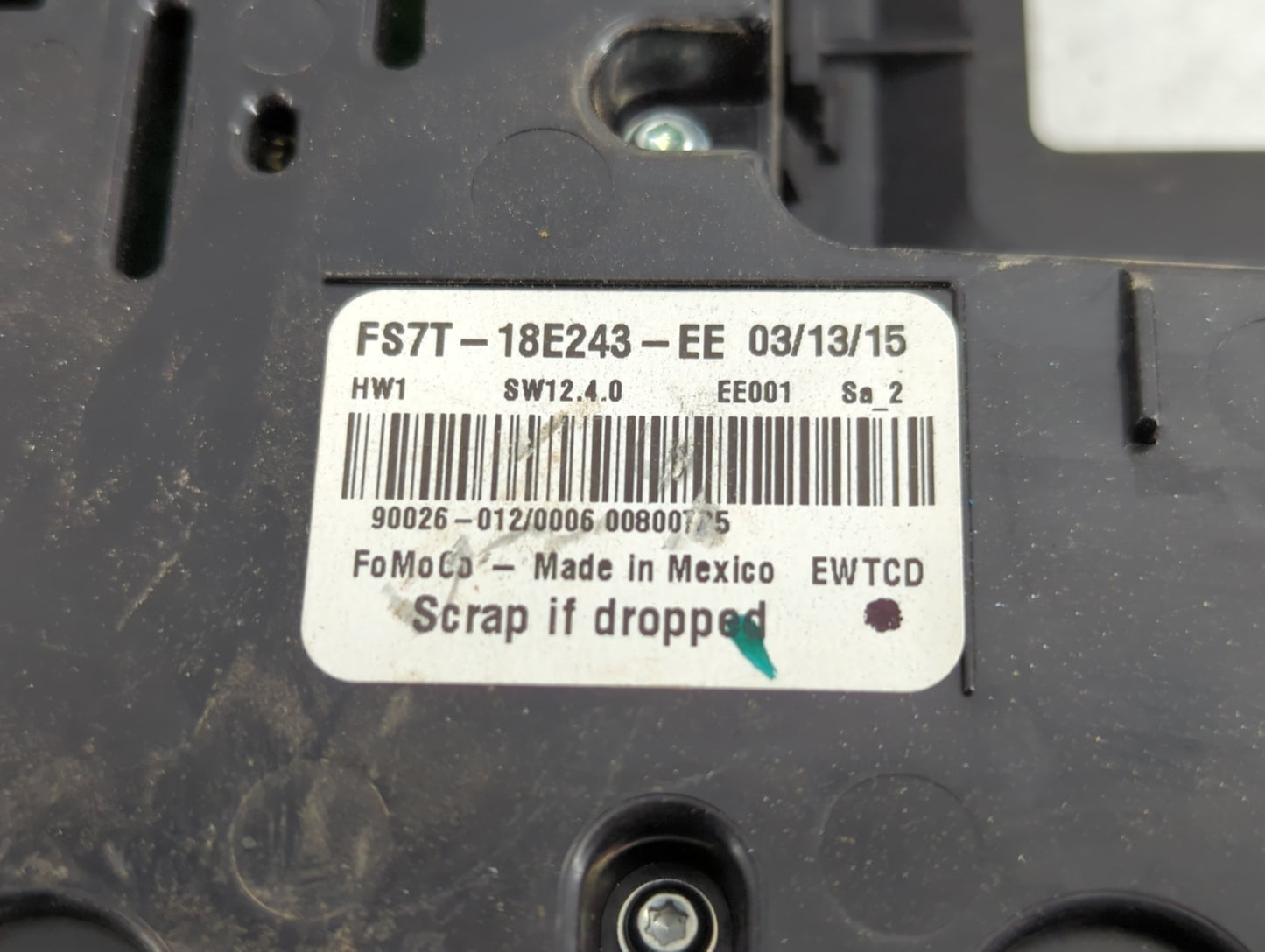 2015-2015 Ford Fusion Radio Control Panel - Oemusedautoparts1.com