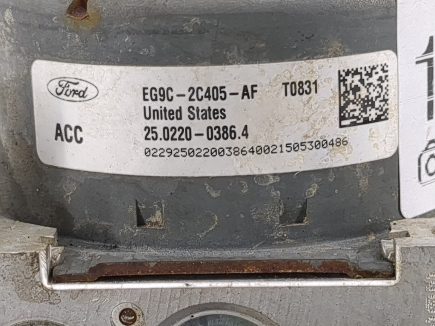 2014-2016 Ford Fusion ABS Pump Control Module Replacement P/N:EG9C-2C405-AF Fits Fits 2014 2015 2016 OEM Used Auto Parts - O