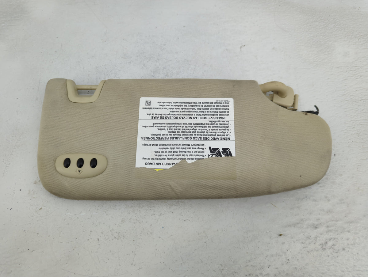 2015-2016 Ford Fusion Sun Visor Shade Replacement Passenger Right Mirror Fits Fits 2015 2016 OEM Used Auto Parts - Oemusedau