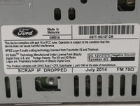 2013-2015 Ford Fusion Radio AM FM Cd Player Receiver Replacement P/N:DS7T-19C107-CM Fits Fits 2013 2014 2015 OEM Used Auto P