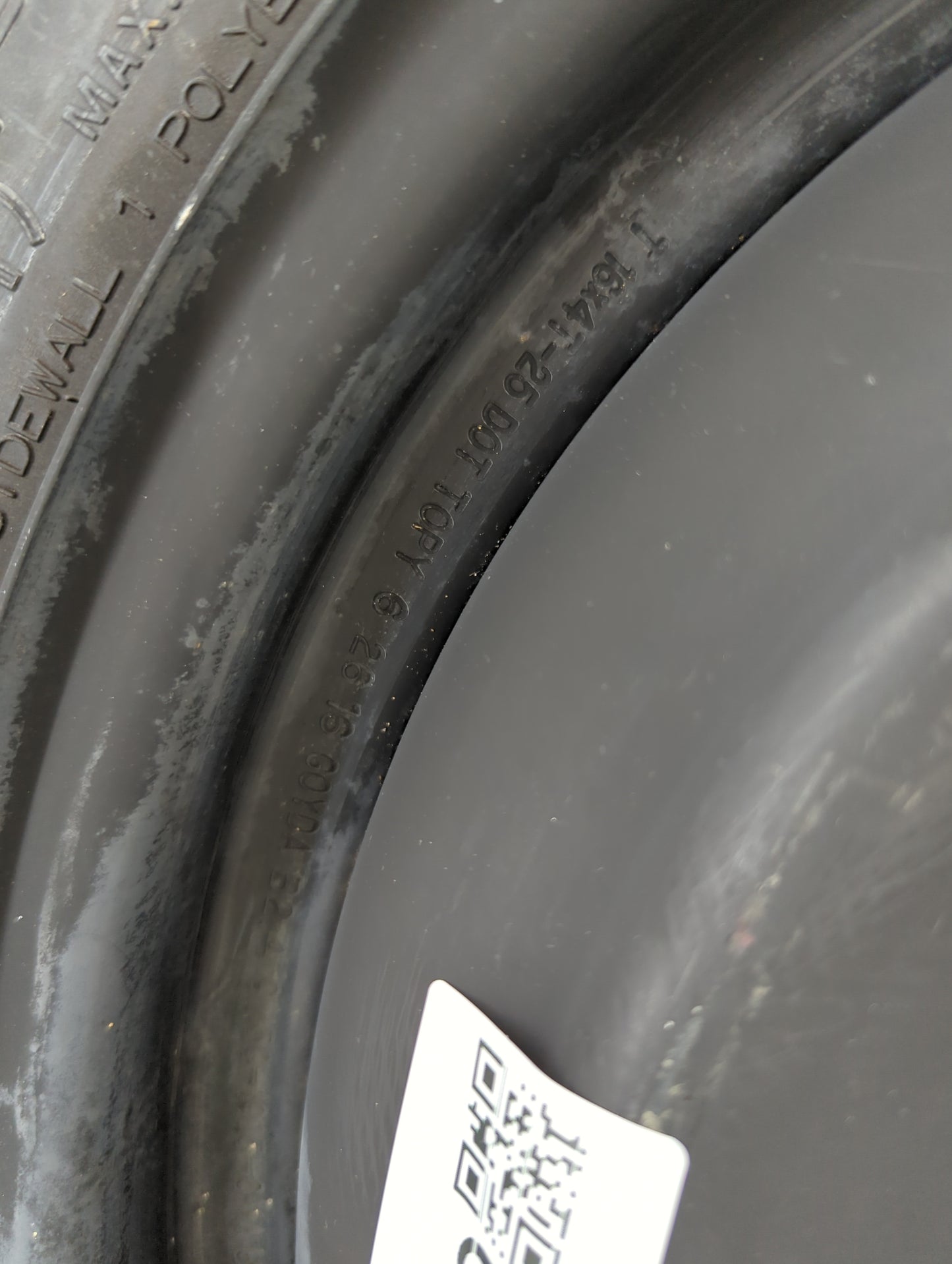 2013-2020 Ford Fusion Spare Donut Tire Wheel Rim Oem - Oemusedautoparts1.com