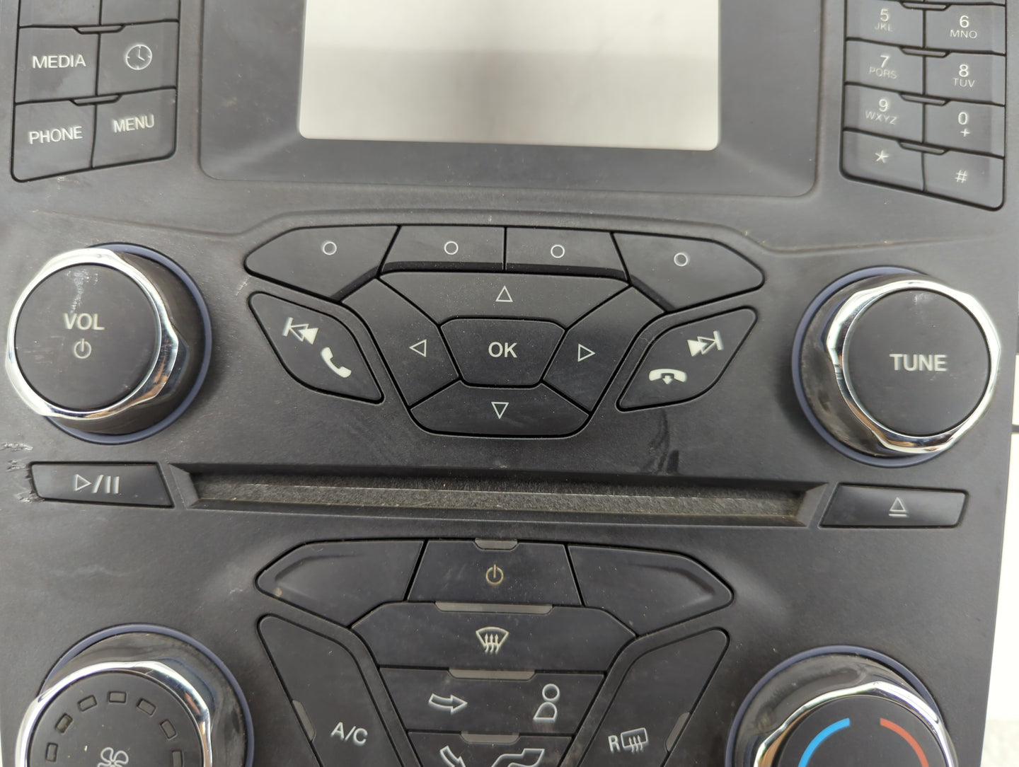 2015 Ford Fusion Radio AM FM Cd Player Receiver Replacement P/N:FS7T-18E243-KD Fits OEM Used Auto Parts - Oemusedautoparts1.