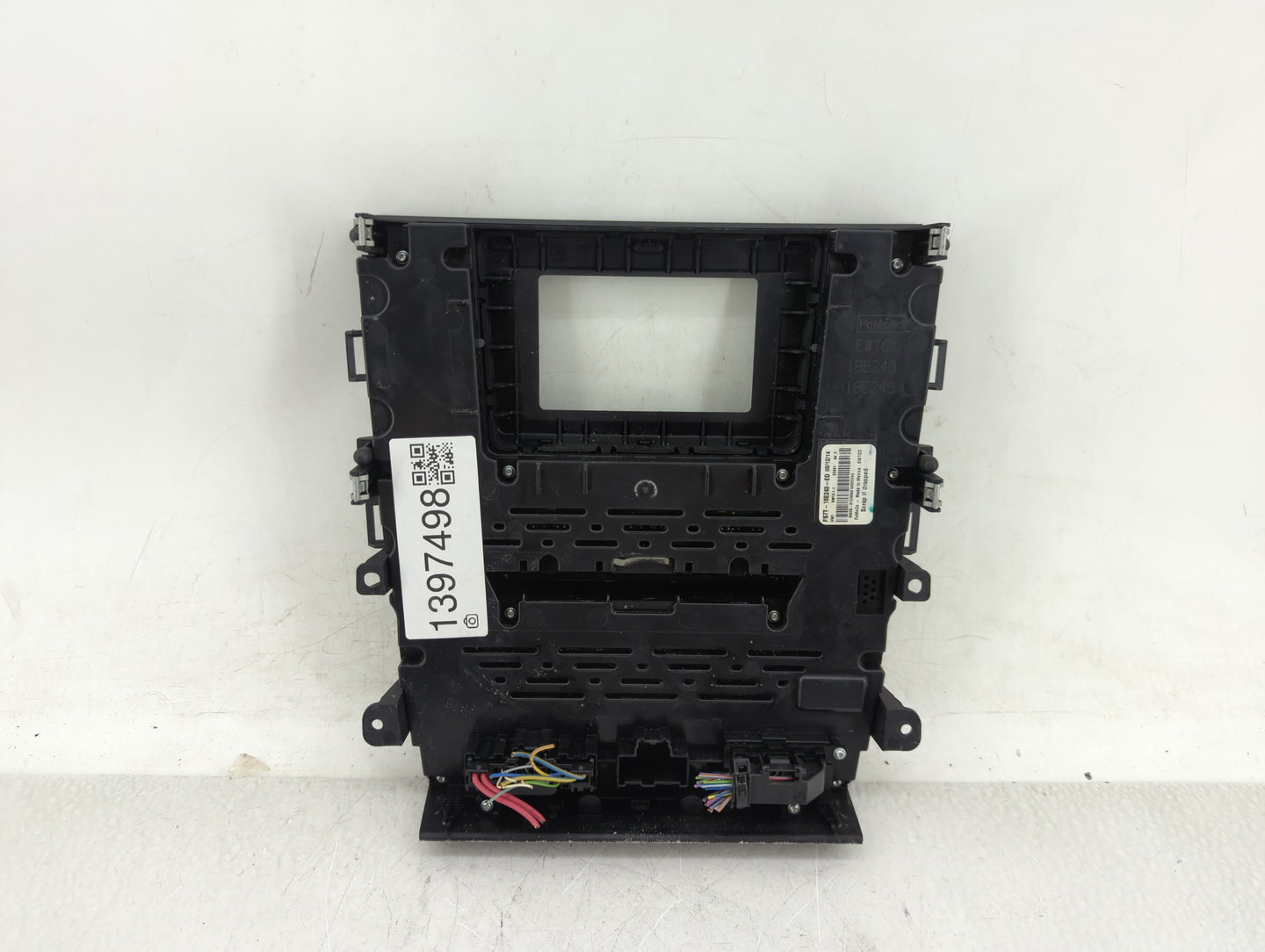2014-2015 Ford Fusion Radio AM FM Cd Player Receiver Replacement P/N:FS7T-18E243-ED Fits Fits 2014 2015 OEM Used Auto Parts 