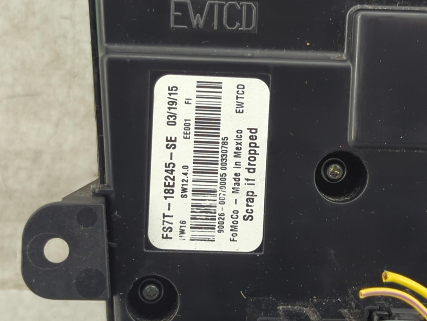 2015 Ford Fusion Radio AM FM Cd Player Receiver Replacement P/N:FS7T-18E245-SE Fits OEM Used Auto Parts - Oemusedautoparts1.