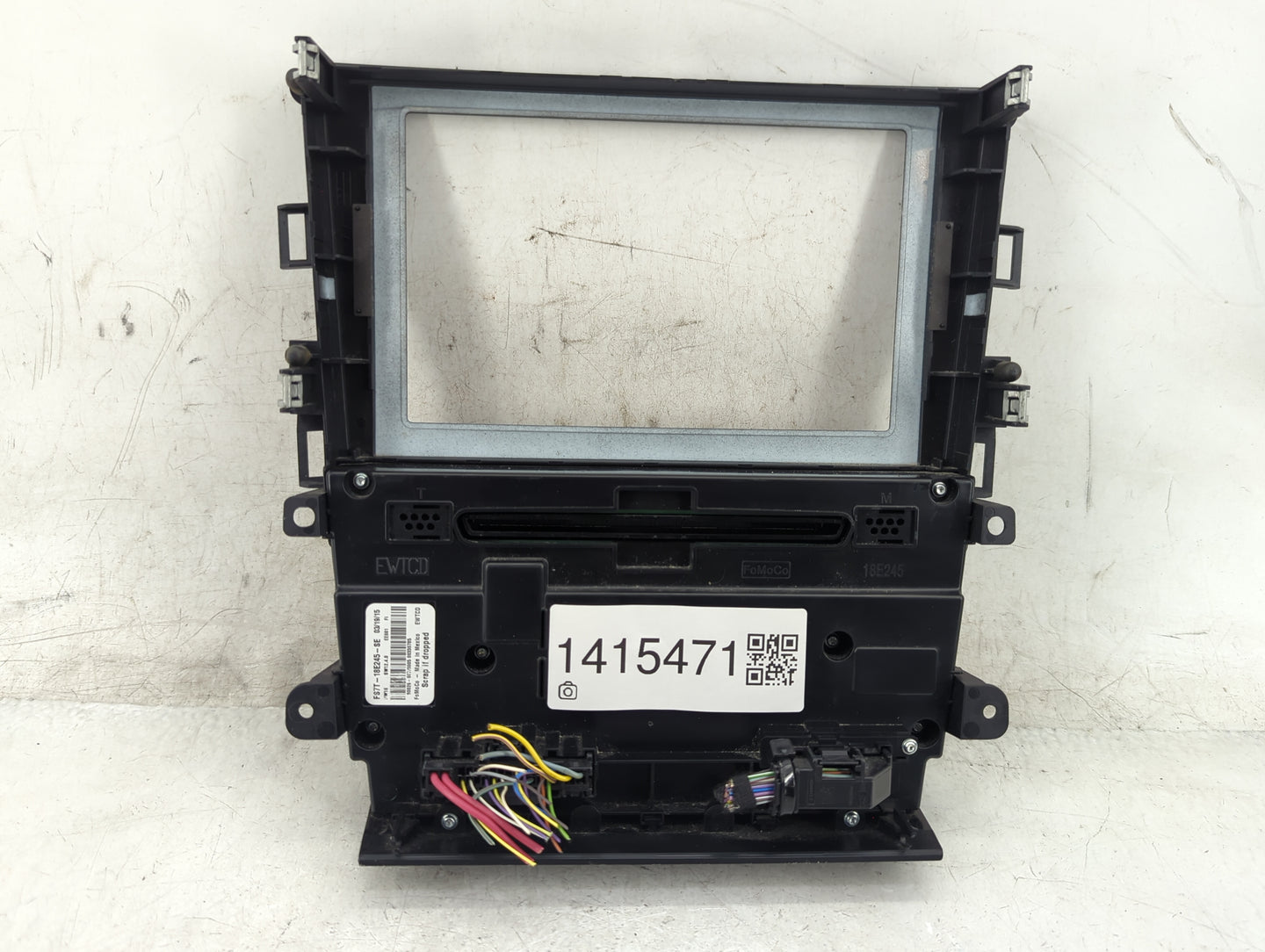 2015 Ford Fusion Radio AM FM Cd Player Receiver Replacement P/N:FS7T-18E245-SE Fits OEM Used Auto Parts - Oemusedautoparts1.