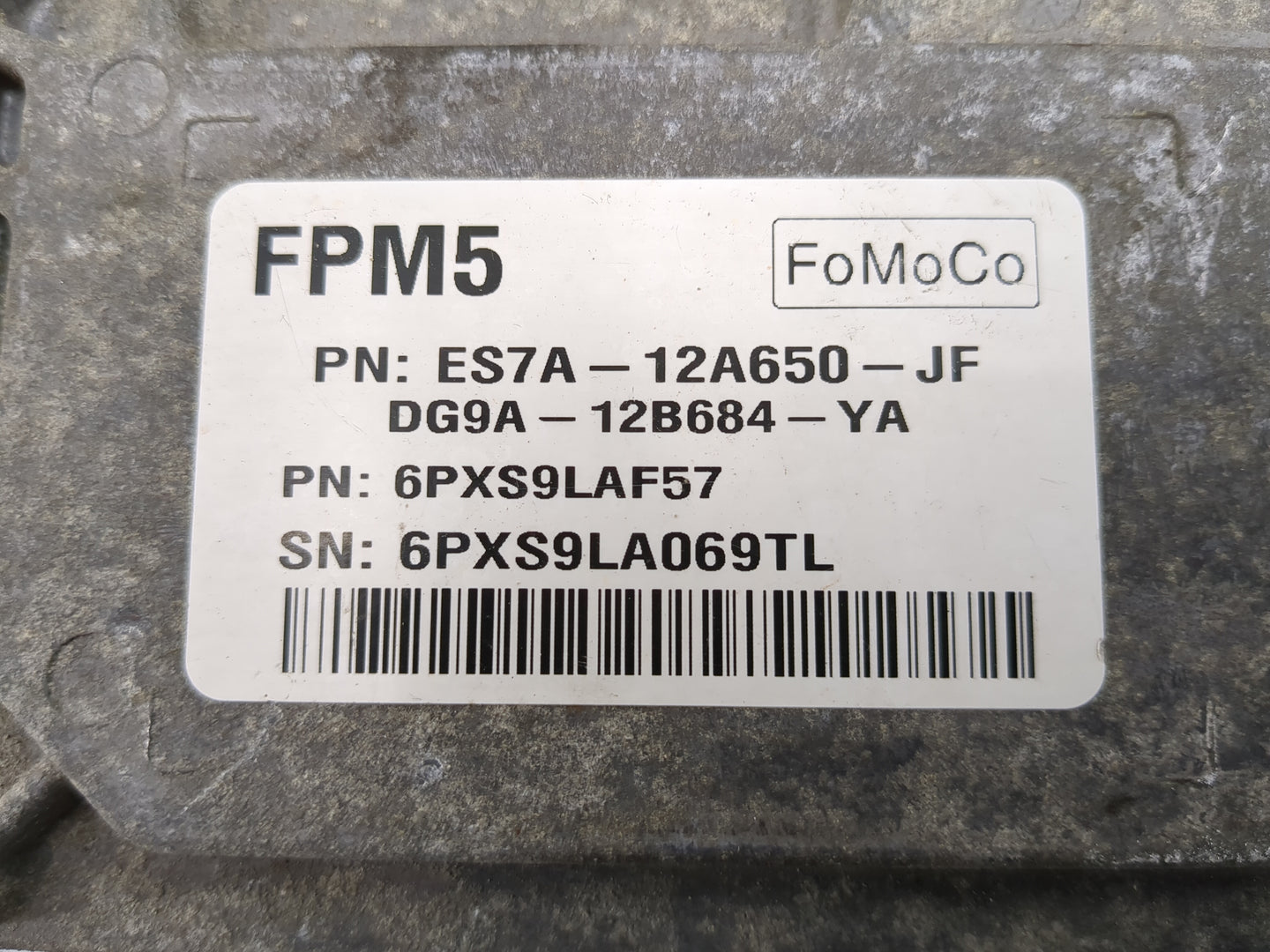 2014-2016 Ford Fusion PCM Engine Control Computer ECU ECM PCU OEM P/N:ES7A-12A650-JF DG9A-12B684-YA Fits Fits 2014 2015 2016