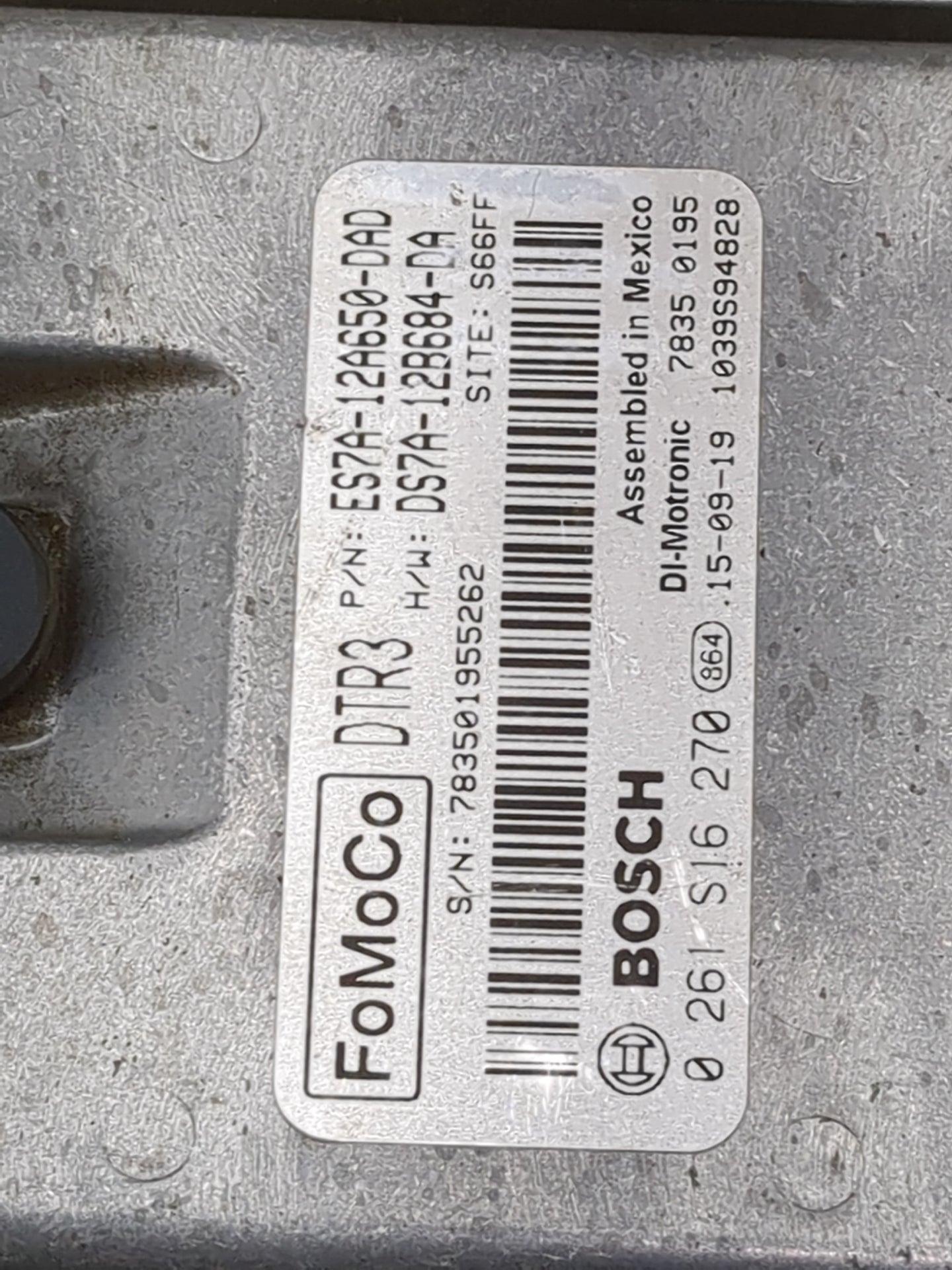 2014-2016 Ford Fusion PCM Engine Control Computer ECU ECM PCU OEM P/N:DS7A-128684-DA ES7A-12A650-DAD Fits Fits 2014 2015 201