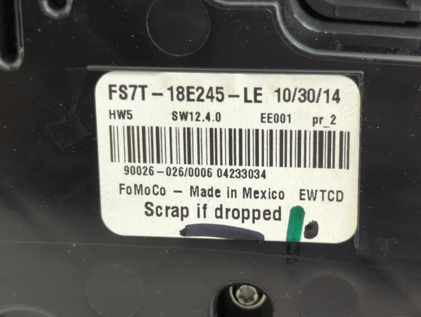 2014-2015 Ford Fusion Radio Control Panel Black - Oemusedautoparts1.com