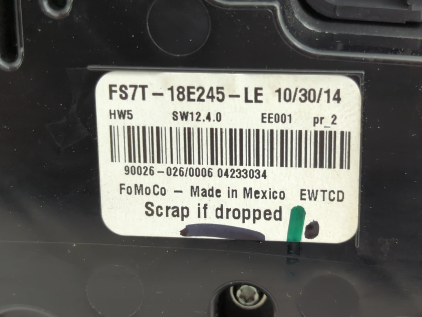 2014-2015 Ford Fusion Radio Control Panel Black - Oemusedautoparts1.com