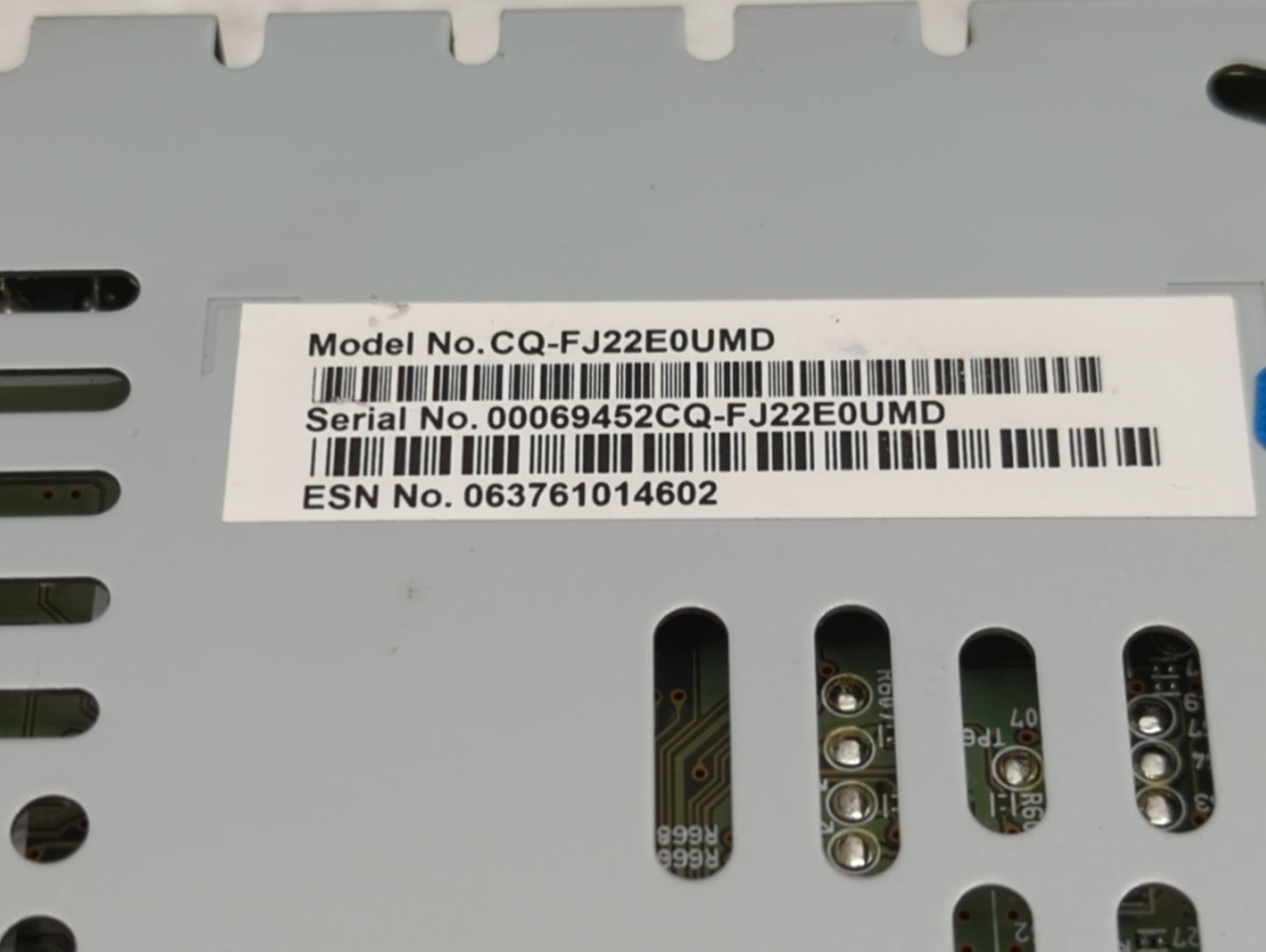 2014-2015 Ford Fusion Radio AM FM Cd Player Receiver Replacement P/N:CQ-FJ22E0UMD Fits Fits 2014 2015 OEM Used Auto Parts - 