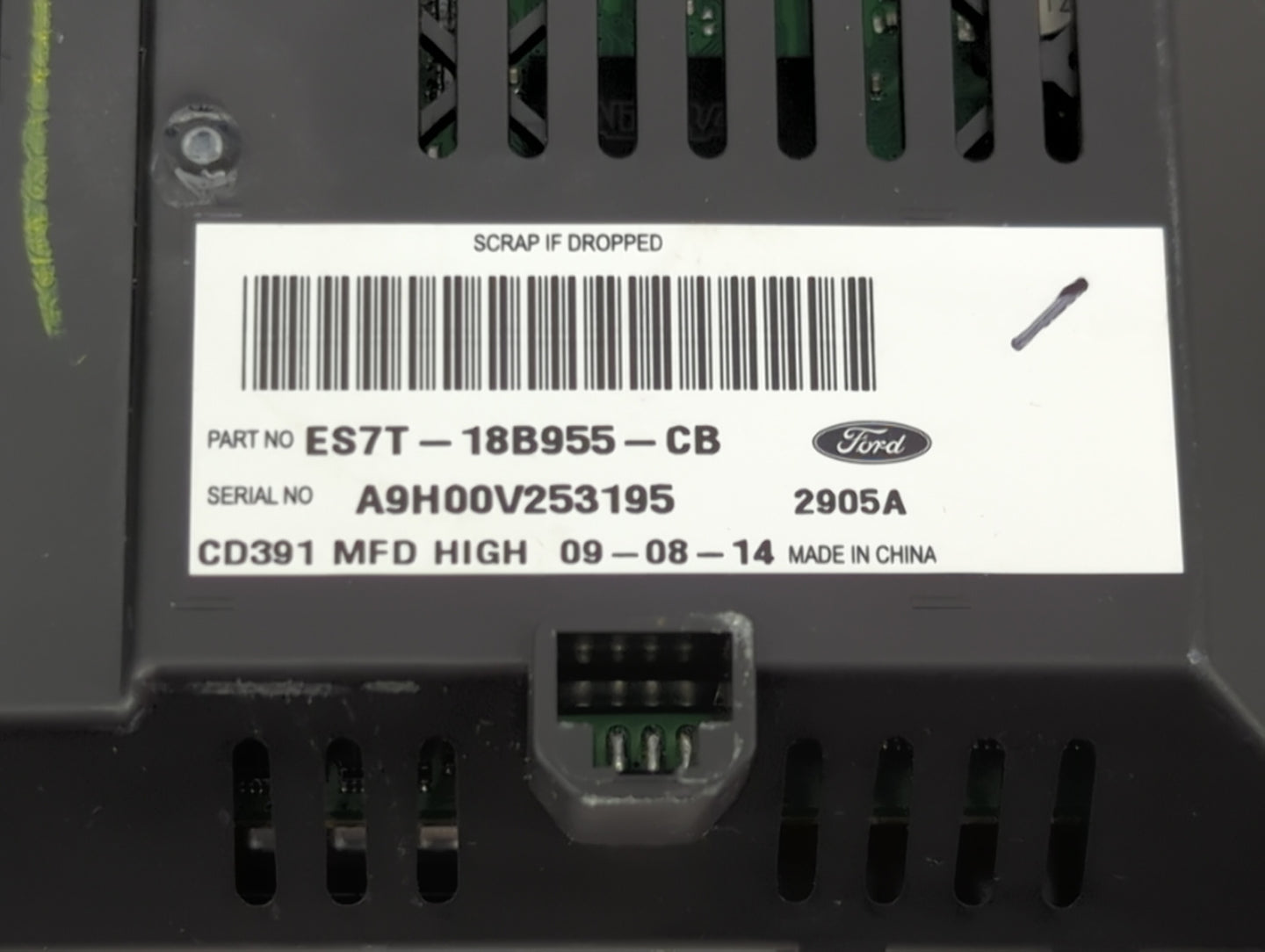 2013-2016 Ford Fusion Information Display Screen Black - Oemusedautoparts1.com