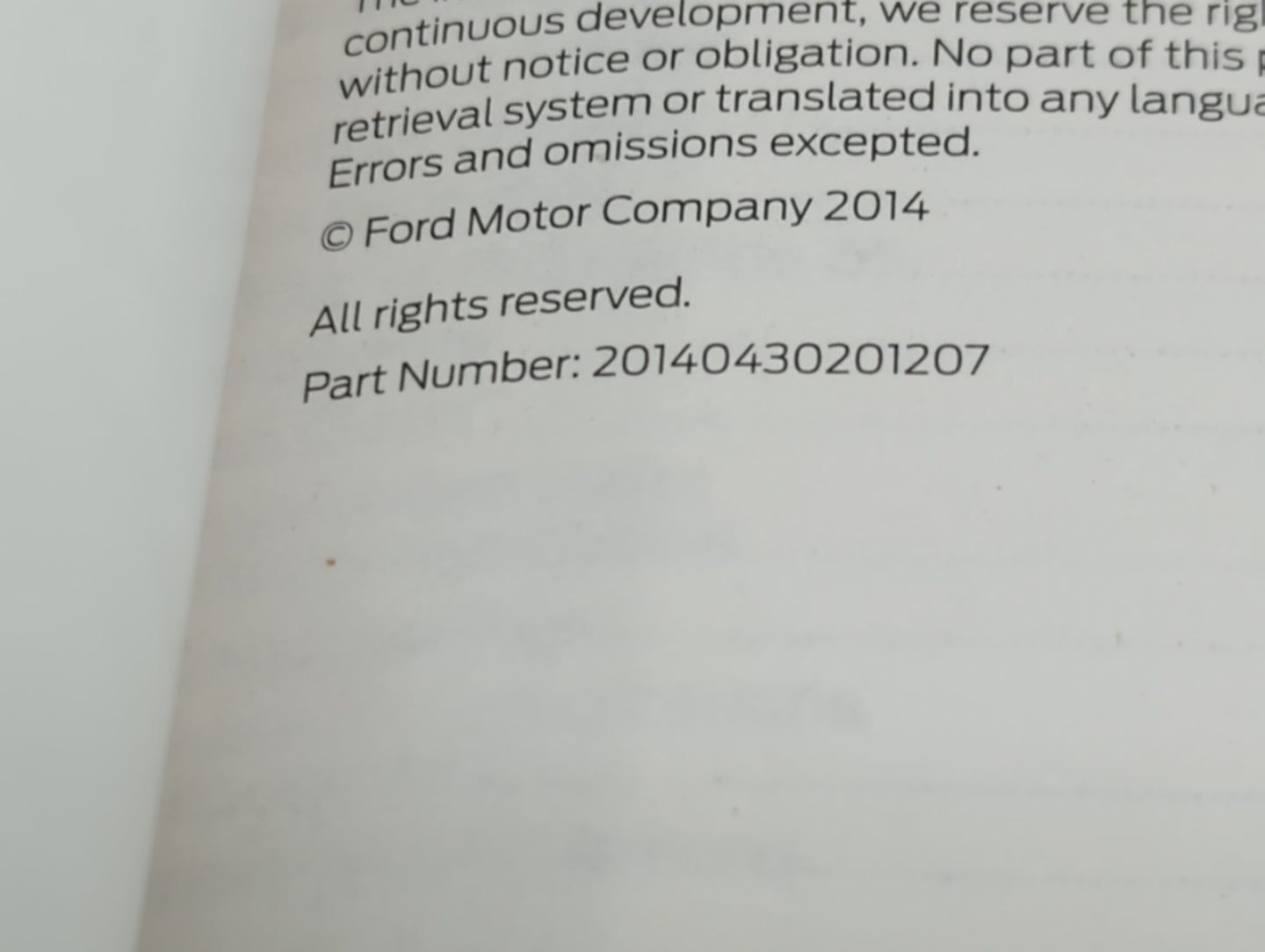 2015 Ford Fusion Owners Manual Book Guide P/N:20140430201207 FE5J19A321AA OEM Used Auto Parts - Oemusedautoparts1.com