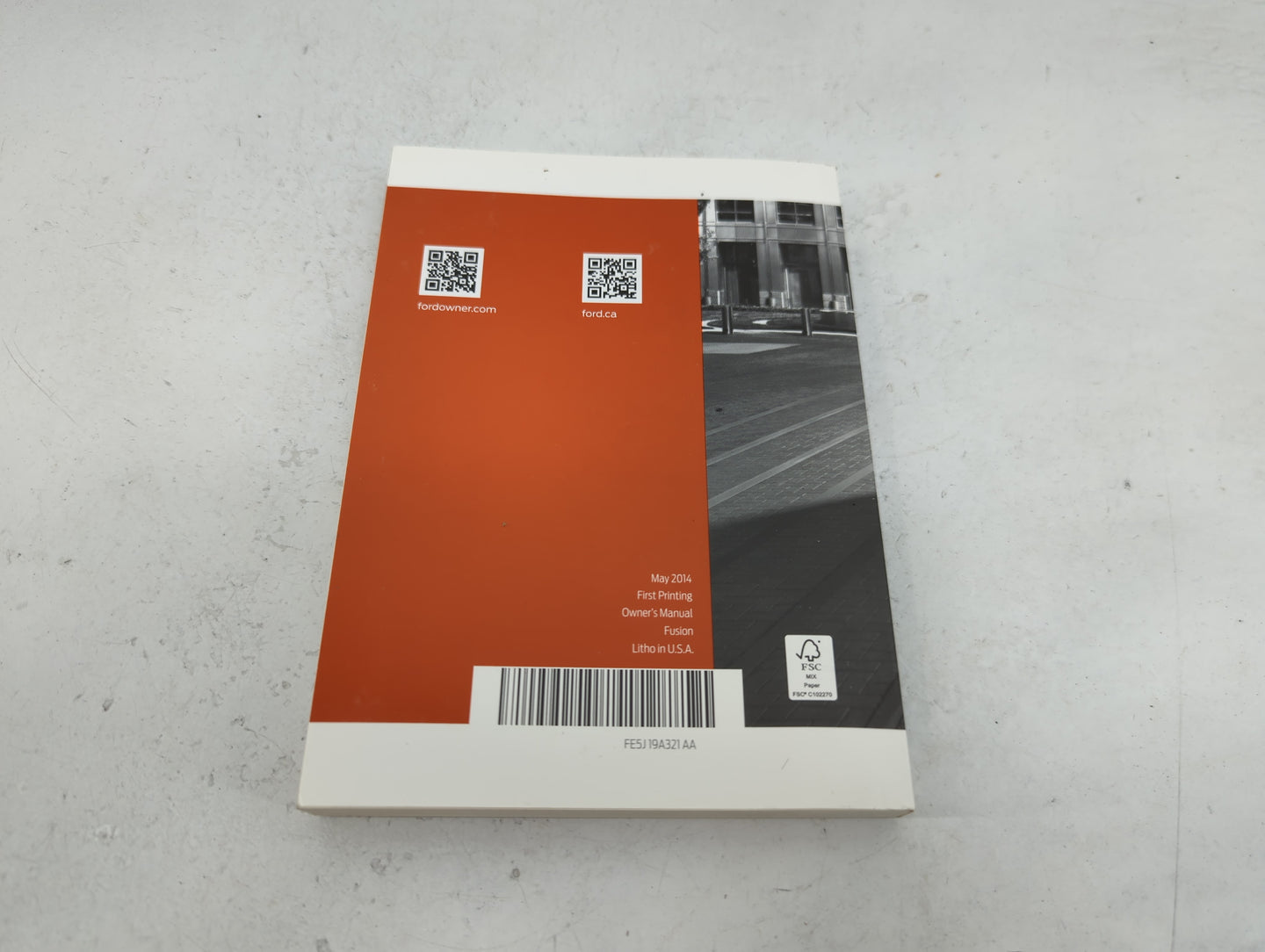 2015 Ford Fusion Owners Manual Book Guide P/N:20140430201207 FE5J19A321AA OEM Used Auto Parts - Oemusedautoparts1.com