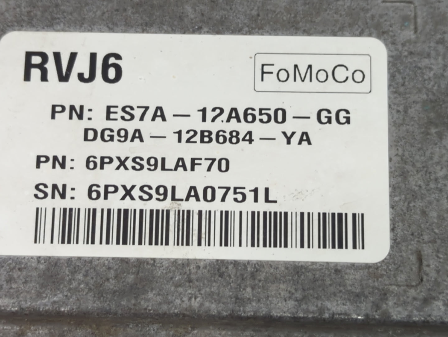2014-2016 Ford Fusion PCM Engine Control Computer ECU ECM PCU OEM P/N:ES7A-12A650-GG DG9A-12B684-YA Fits Fits 2014 2015 2016