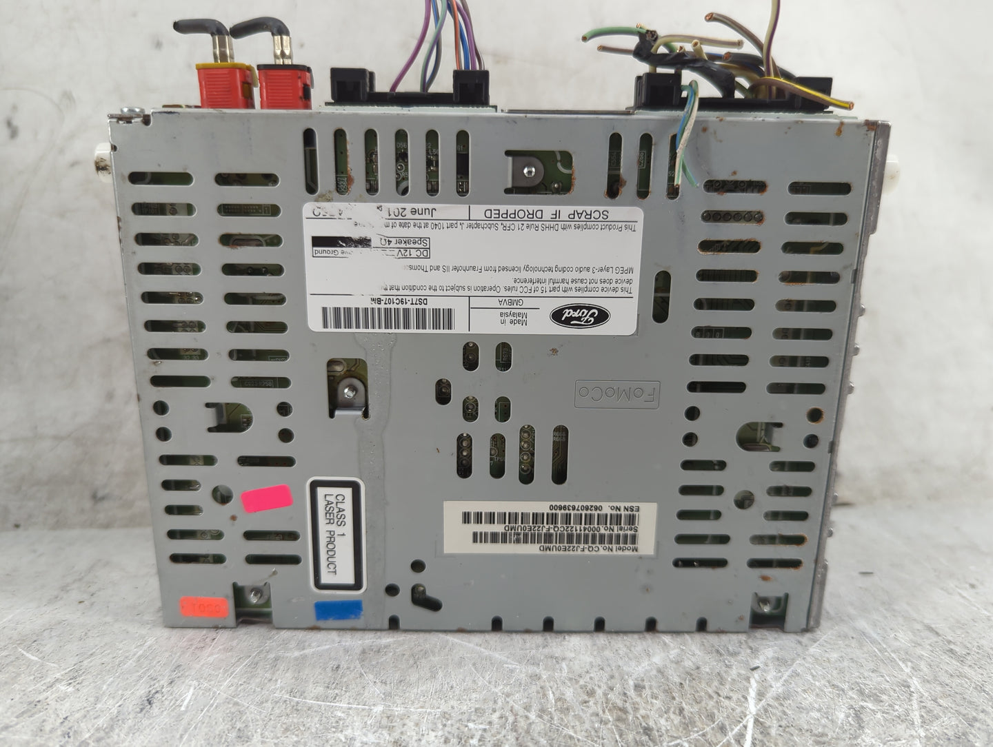 2015 Ford Fusion Radio AM FM Cd Player Receiver Replacement P/N:DS7T-19C107-BM DS7T-19C107-B, CQ-FJ22EEUM0 Fits OEM Used Aut