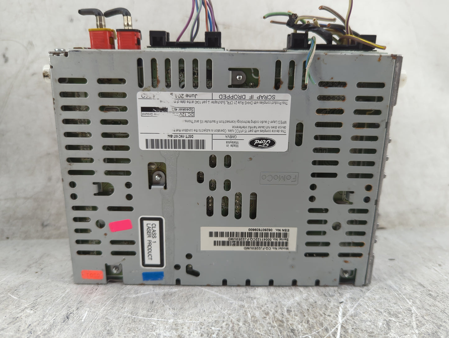 2015 Ford Fusion Radio AM FM Cd Player Receiver Replacement P/N:DS7T-19C107-BM DS7T-19C107-B, CQ-FJ22EEUM0 Fits OEM Used Aut