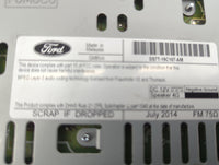 2013-2015 Ford Fusion Radio AM FM Cd Player Receiver Replacement P/N:DS7T-19C107-AM Fits Fits 2013 2014 2015 OEM Used Auto P