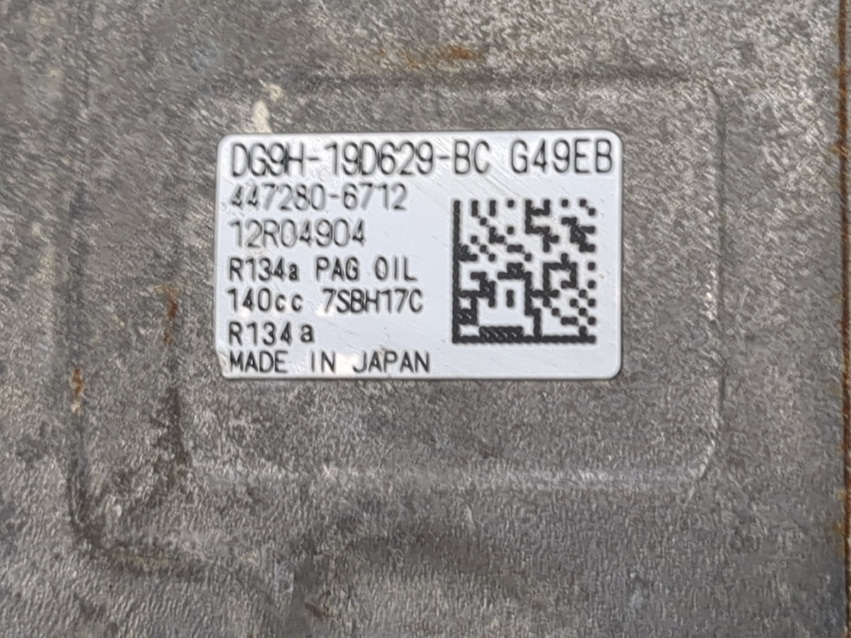 2013-2020 Ford Fusion Air Conditioning A/c Ac Compressor Oem 1500612 - Oemusedautoparts1.com