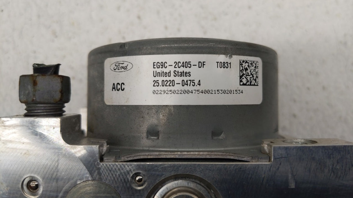 2014-2016 Ford Fusion Anti-Lock Brake ABS Pump Module Actuator OEM P/N:EG9C-2C405-AF EG9C-2C405-AE Fits Fits 2014 2015 2016 