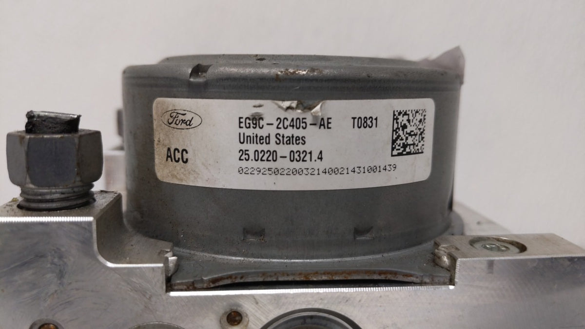 2014-2016 Ford Fusion Anti-Lock Brake ABS Pump Module Actuator OEM P/N:EG9C-2C405-AF EG9C-2C405-AE Fits Fits 2014 2015 2016 