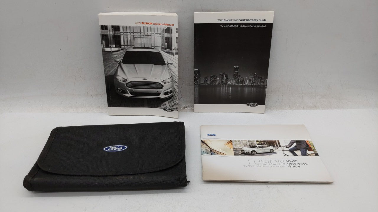 2015 Ford Fusion Owners Manual Book Guide OEM Used Auto Parts - Oemusedautoparts1.com