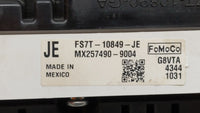 2015 Ford Fusion Instrument Cluster Speedometer Gauges P/N:FS7T-10849-JE FS7T-10849-JF Fits OEM Used Auto Parts - Oemusedaut